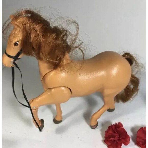 HORSE FISHER PRICE 8" Brown Mane Tail & Accessories Toy Sound Effects Lot 8 - Picture 6 of 10